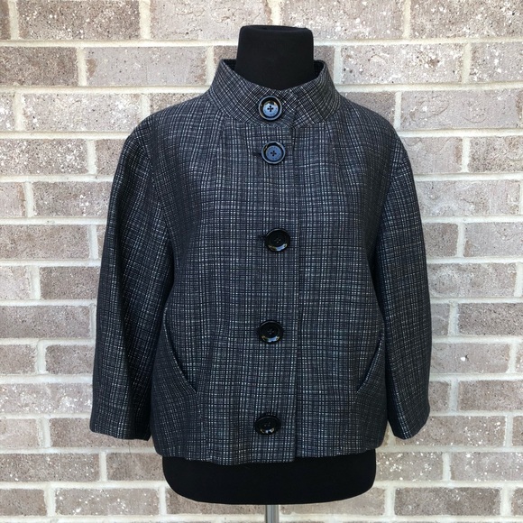 Michael Kors Button Swing Jacket - Picture 1 of 8